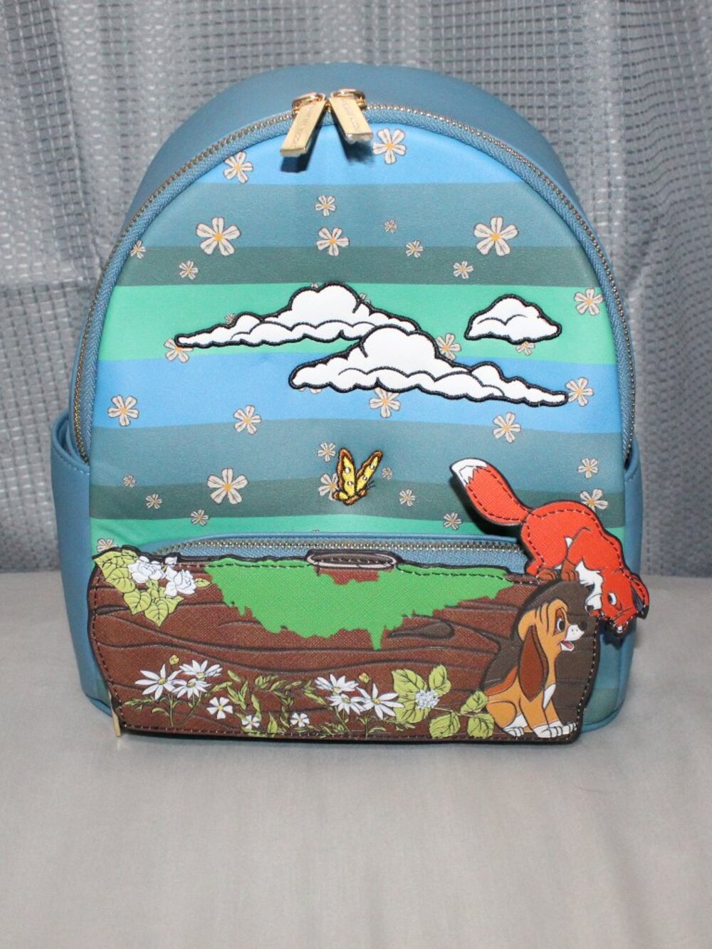 NWT Danielle Nicole Disney The Fox & the Hound Log Mini Backpack